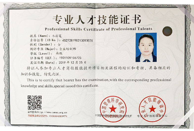 Senior Corporate Trainer-Certifications